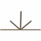 Ekena Millwork Saratoga Smooth Timber Gable Bracket, Douglas Fir, 108"W x 68"H x 1 1/2"D x 3 1/2"F, 15/12 Pitch GBW108X68X0204SAR00SDF - alternate 4